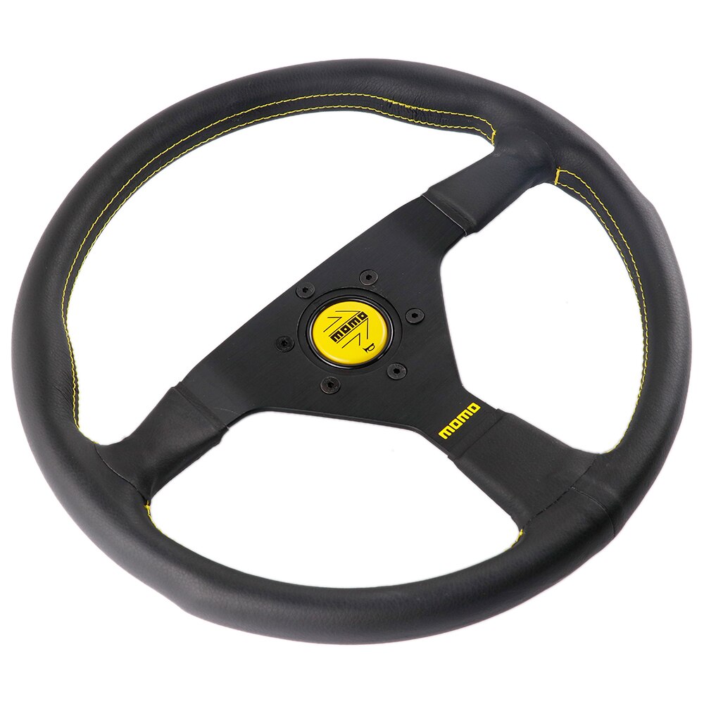 Volante Montecarlo Preto / Amarelo / Vermelho - Universal