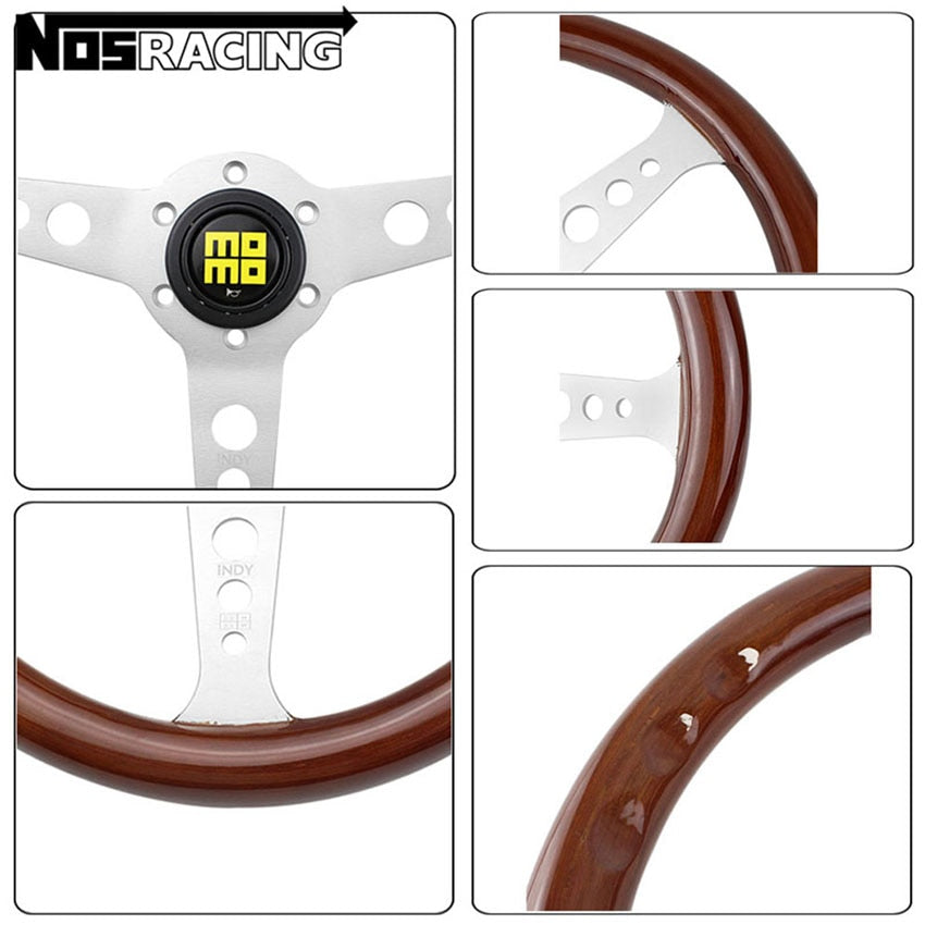 Volante MOMO Rev. Madeira Black & Silver / Universo