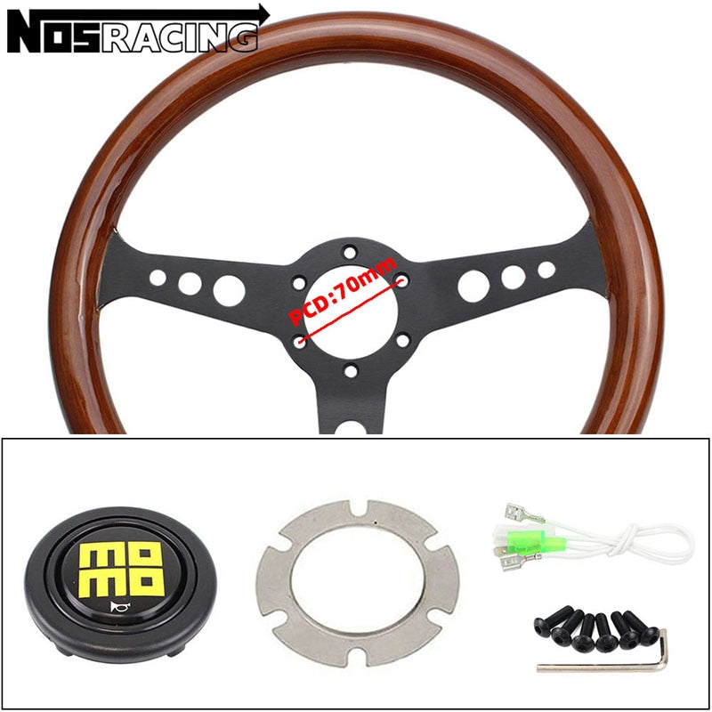 Volante MOMO Rev. Madeira Black & Silver / Universo