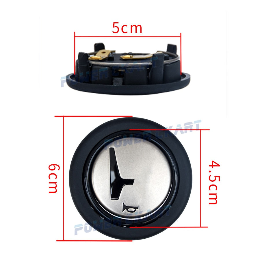 Botão buzina Honda - PRETO & VERMELHO