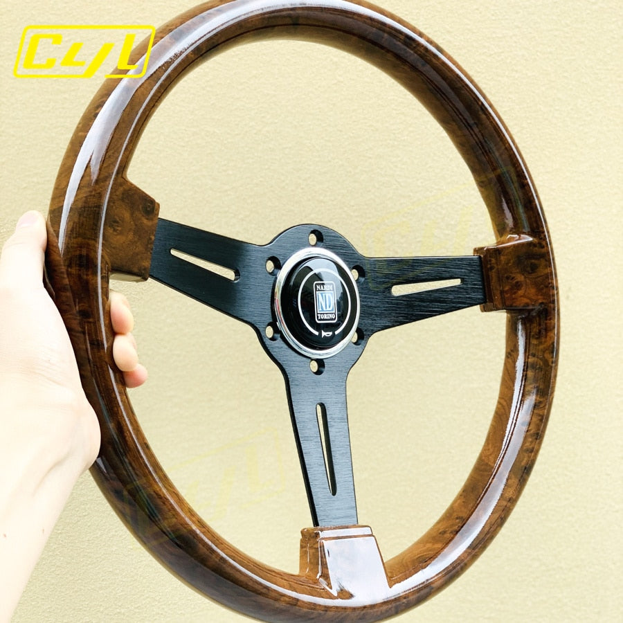 Volante Nardi Torino Madeira Importado - Universal