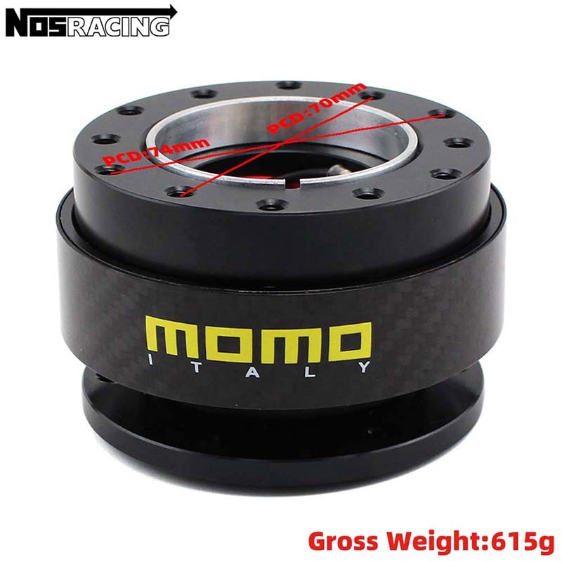 Cubo Saque Rápido Racing MOMO Dark Italy 70MM 74MM Universal Racing JDM
