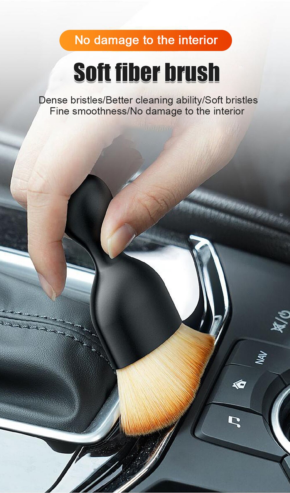 Escova macia para limpezas internas