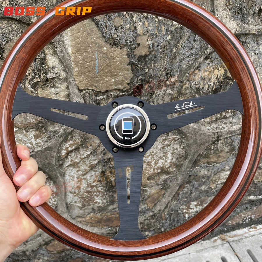 Volante NARDI Torino Madeira & Preto Fosco