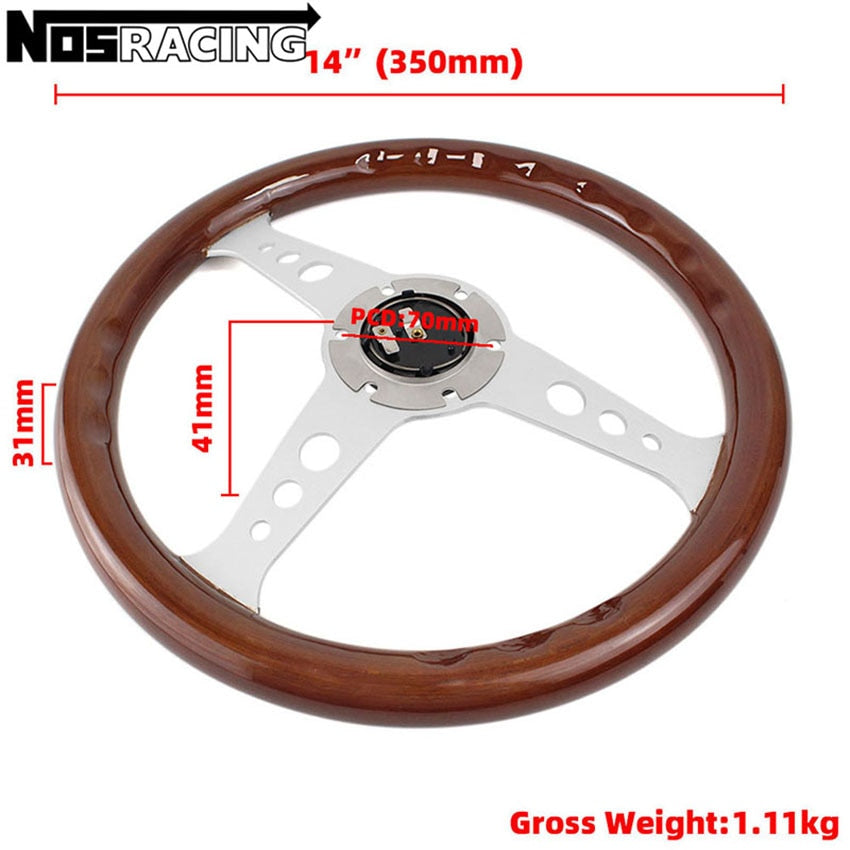 Volante MOMO Rev. Madeira Black & Silver / Universo