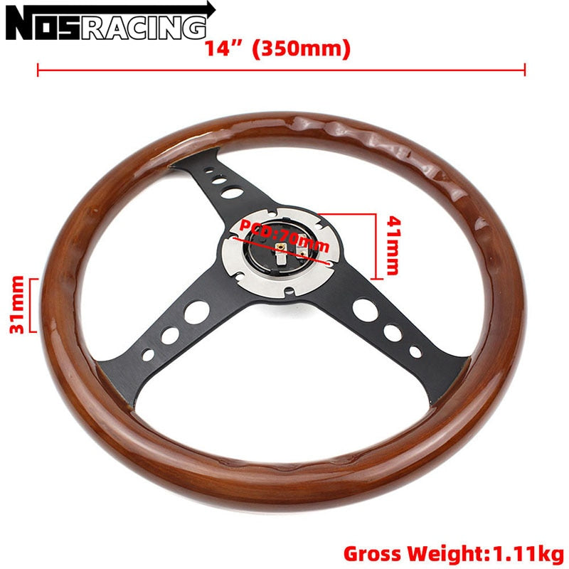 Volante MOMO Rev. Madeira Black & Silver / Universo