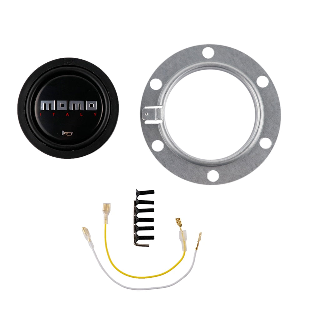 Volante Montecarlo Preto / Amarelo / Vermelho - Universal