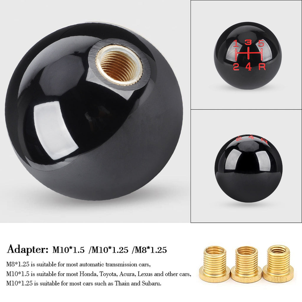 Manopla Câmbio Universal / Fit / Honda Civic SI Type R VTI 5 Marchas Preto // Alumínio