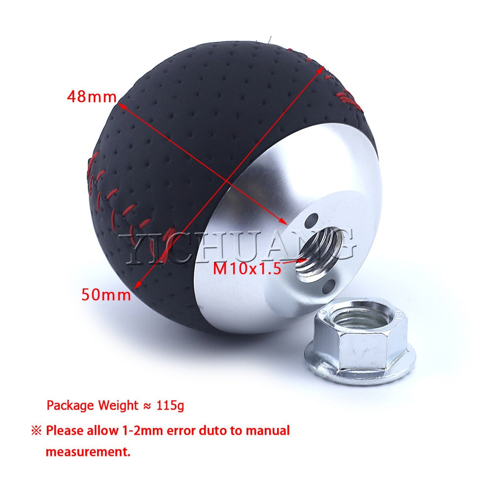 Manopla de Câmbio Mugen RR Couro - Universal