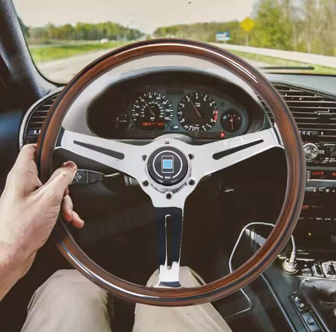 Volante NARDI Torino Madeira & Cromado