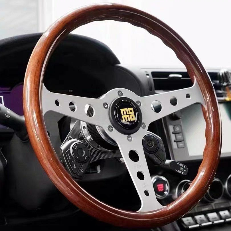 Volante MOMO Rev. Madeira Black & Silver / Universo